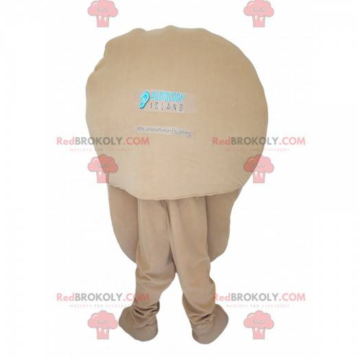 Mascotte dell'orecchio beige. Tuta orecchio beige -