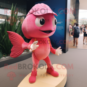 Pink Goldfish mascotte...