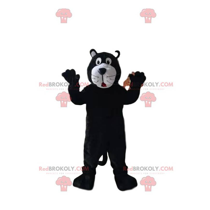 Mascotte pantera nera sbalordita - Redbrokoly.com