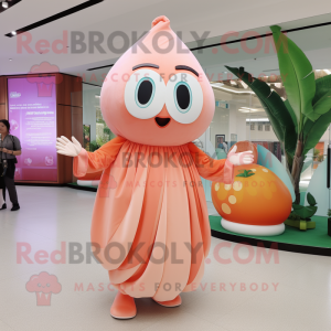Peach Pink maskot kostume...