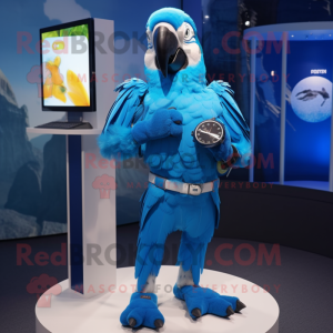 Himmelblå Macaw maskot...