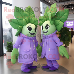 Lavendel bønnestilk maskot...