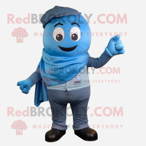 Sky Blue Granate maskot...