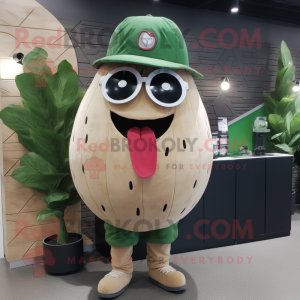 Tan vattenmelon maskot...