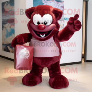 Maroon Ice mascotte kostuum...