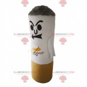 Very threatening cigarette mascot. Cigarette costume -