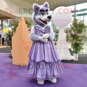 Lavender Wolf maskot...