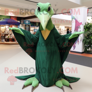 Skovgrøn Pterodactyl maskot...