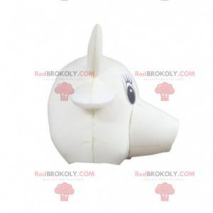 Mascotte de tête de vache blanche - Redbrokoly.com