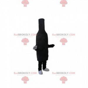 Mascotte de bouteille noire en velours - Redbrokoly.com