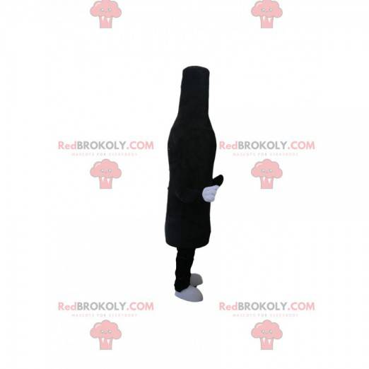 Mascotte de bouteille noire en velours - Redbrokoly.com