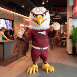 Maroon Bald Eagle mascotte...