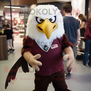 Maroon Bald Eagle mascotte...