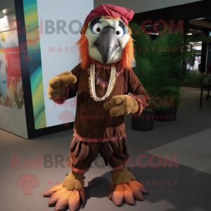 Brown Macaw mascotte...