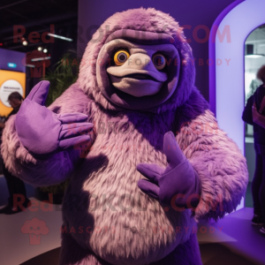 Purple Giant Sloth mascotte...