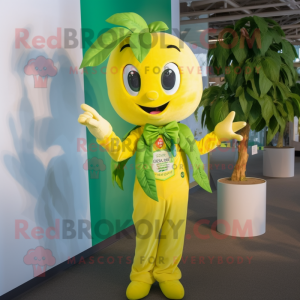 Citrongul bønnestilk maskot...