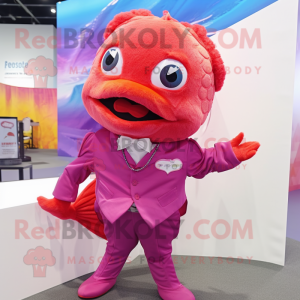 Magenta Goldfish mascotte...