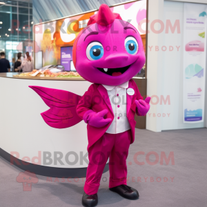 Magenta Goldfish mascotte...