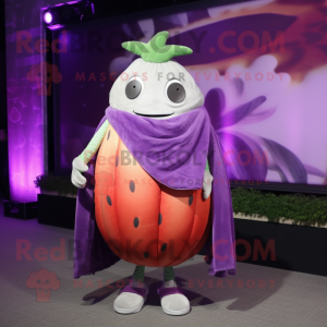 Lilla melon maskot kostume...