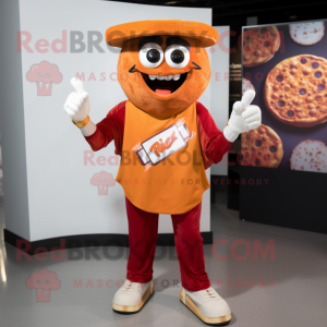 Rust Pizza maskot kostym...