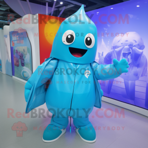 Cyan Ice mascotte kostuum...