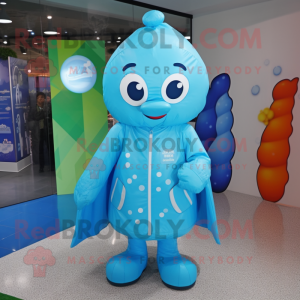 Cyan Ice mascotte kostuum...