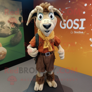 Rust Goat mascotte kostuum...