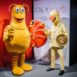 Gold Lobster Bisque maskot...