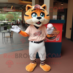 Peach Bobcat mascotte...