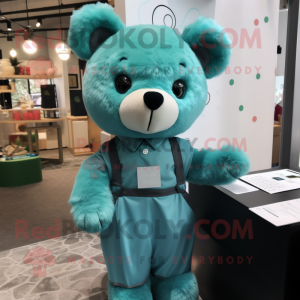 Postava maskota Teal Bear...