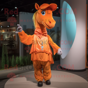 Orange Mare maskot kostume...