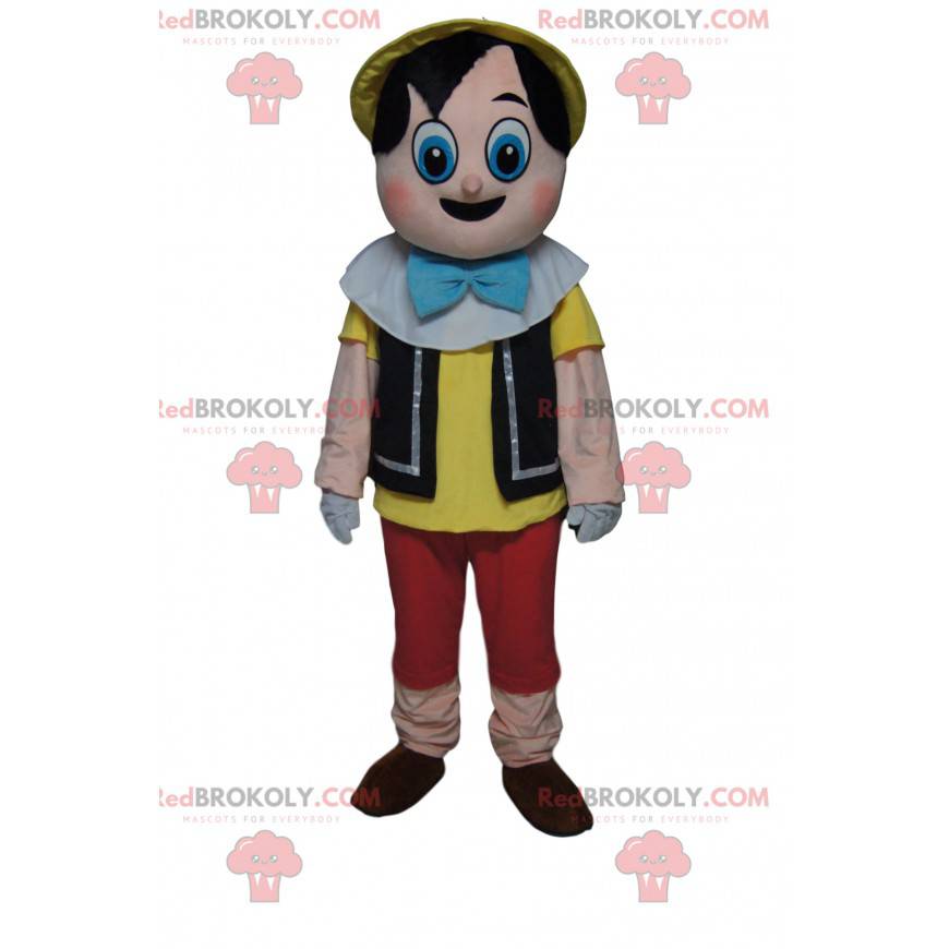 Maskot Pinocchio s velkým úžasem oči - Redbrokoly.com Maskot Pinocchio s velkým úžasem oči - Redbrokoly.com