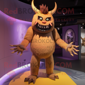 Tan Demon mascotte kostuum...