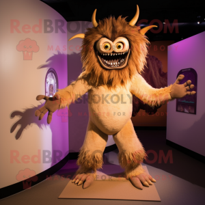 Tan Demon mascotte kostuum...