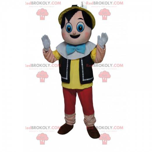 Pinocchio mascot with big amazed eyes - Redbrokoly.com