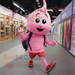 Rosa anheng maskot kostyme...