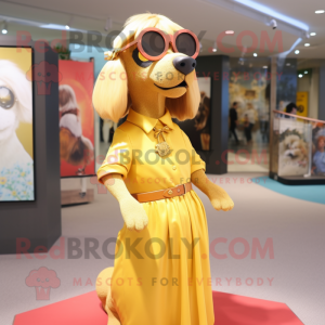 Goldhund Maskottchen kostüm...