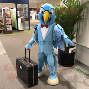 Himmelblå Macaw maskot...