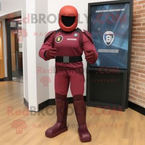 Maroon Gi Joe mascotte...