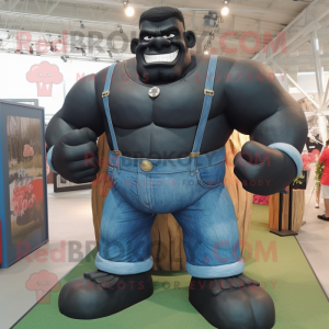 Black Strongman mascotte...