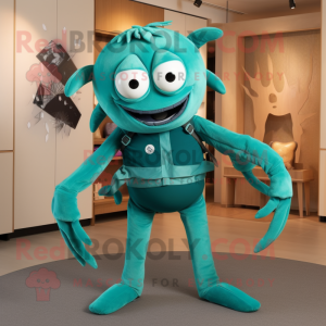 Teal Spider mascotte...