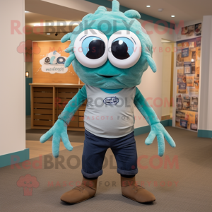 Teal Spider mascotte...