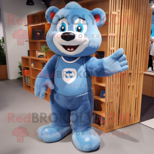 Blue Bear mascotte kostuum...