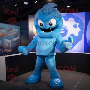 Sky Blue Kraken mascotte...