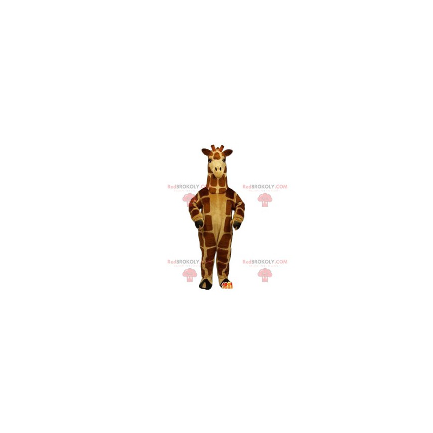 Sehr elegantes Giraffenmaskottchen. Giraffenkostüm -