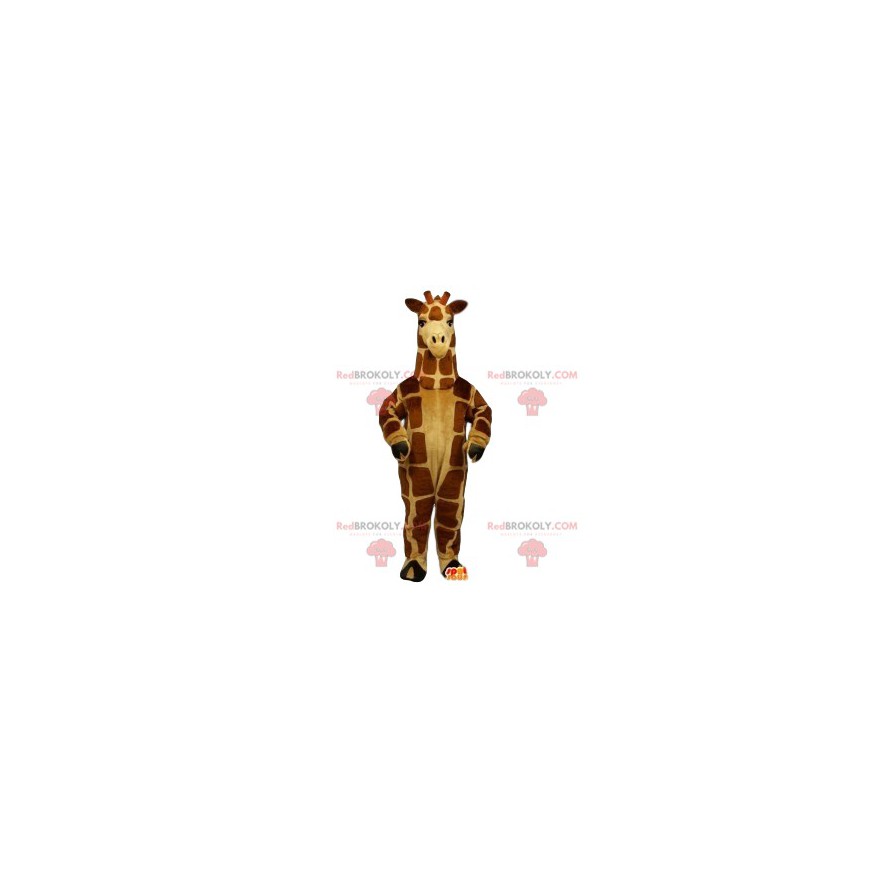Zeer elegante girafmascotte. Giraffe kostuum - Redbrokoly.com