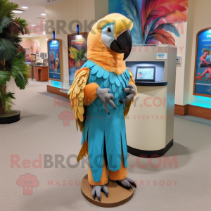 Tan Macaw mascotte kostuum...