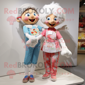 nan Juggle mascot costume character dressed with a Capri Pants and Earrings