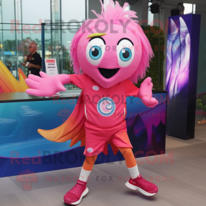 Roze Betta Fish mascotte...