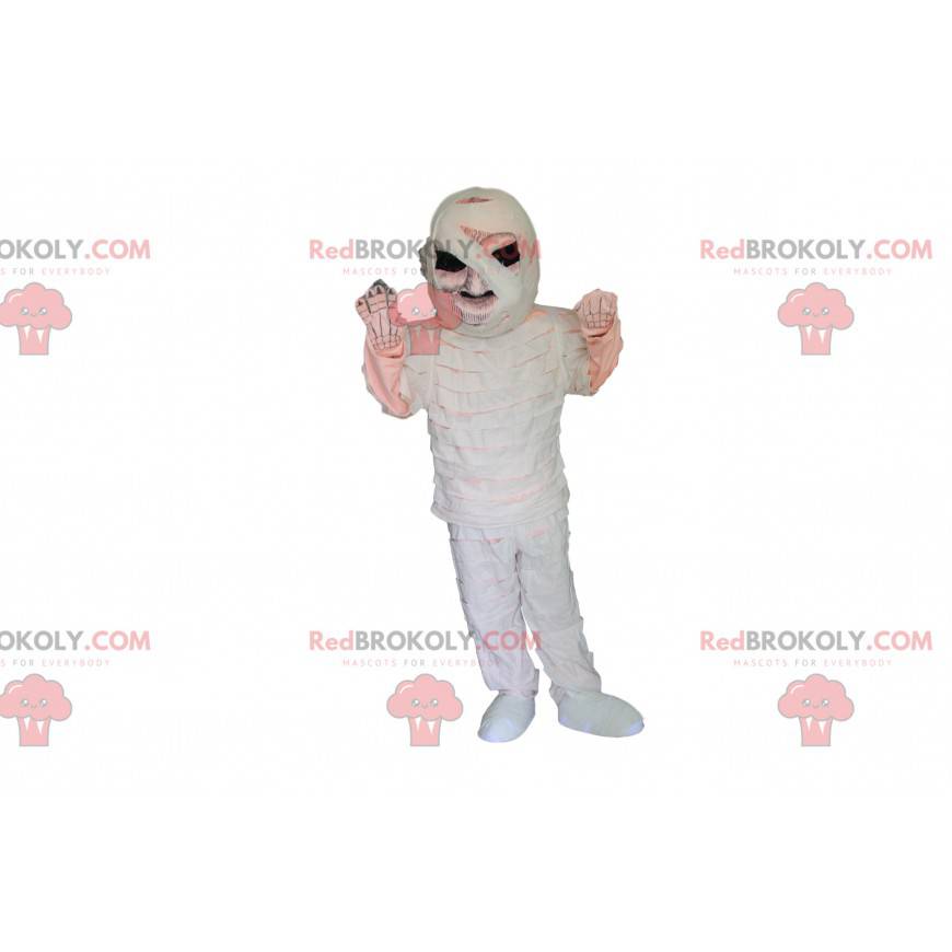 Mummified skeleton mascot with black eyes - Redbrokoly.com Mummified skeleton mascot with black eyes - Redbrokoly.com